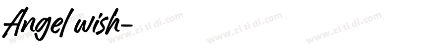Angel wish字体转换